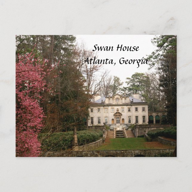 Svan House-Atlanta Vykort (Framsida)