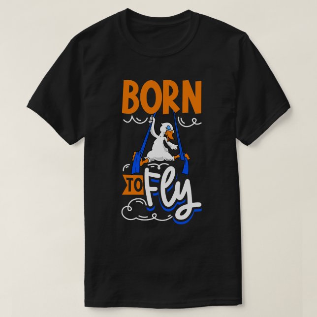 Svan i Aerial Silke T Shirt (Design framsida)
