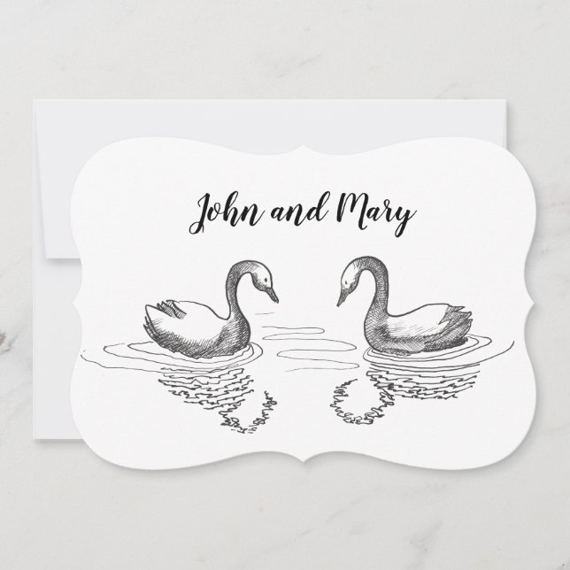 Svan i bläck. (Framsida)