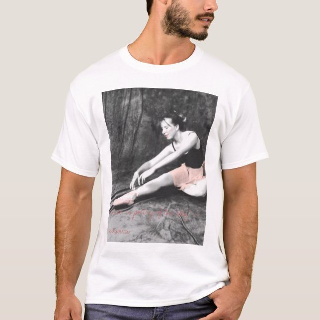 Svan i rosor tee shirt (Framsida)