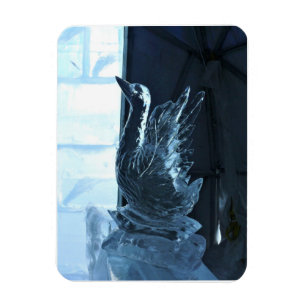 Svan Ice Sculpture, Quebec, Kanada Magnet