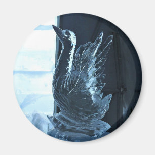 Svan Ice Sculpture, Quebec, Kanada Magnet