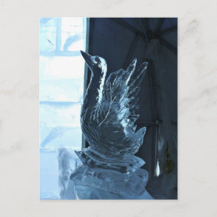 Svan Ice Sculpture, Quebec, Kanada Vykort