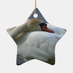 Svan Julgransprydnad Keramik