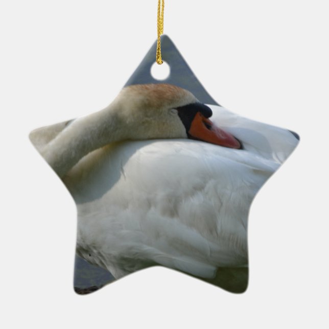 Svan Julgransprydnad Keramik (Framsidan)