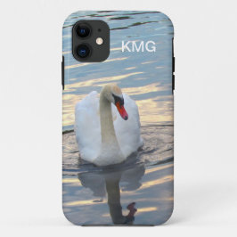 Svan med reflektion
