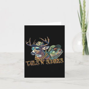 Svan N Scales Funny Hunting Far Day Kärlek Fishi Kort