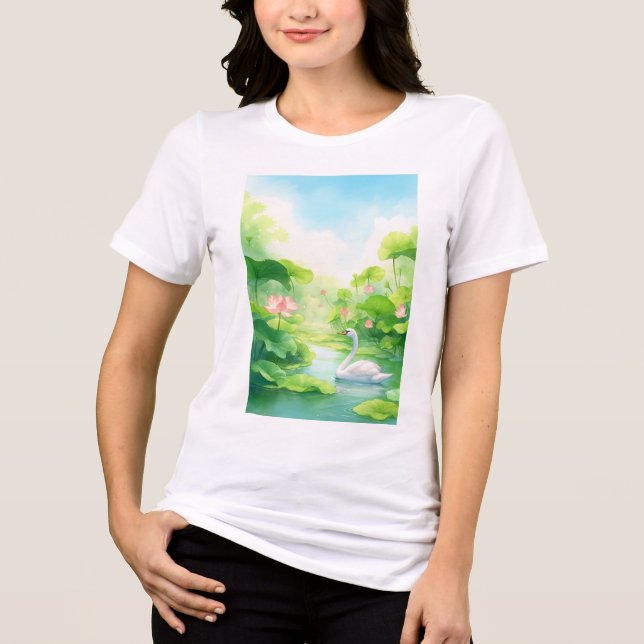 Svan Naturens famn T Shirt (Framsida)