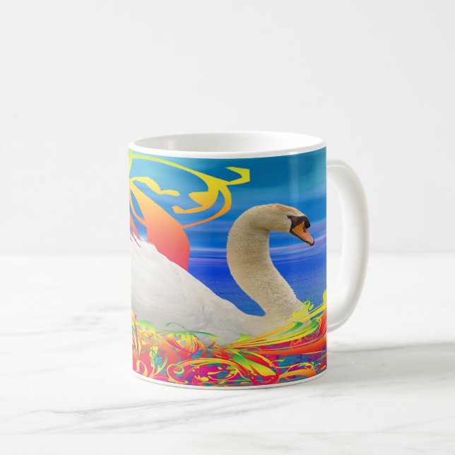 Svan Nest Kaffemugg (Framsida höger)