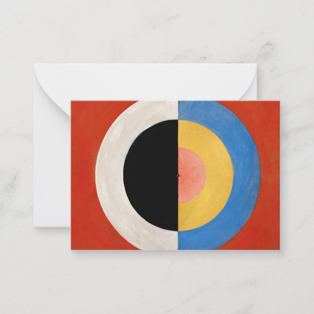 Svan, nr 17 av Hilma af Klint Anteckningskort (Framsida)