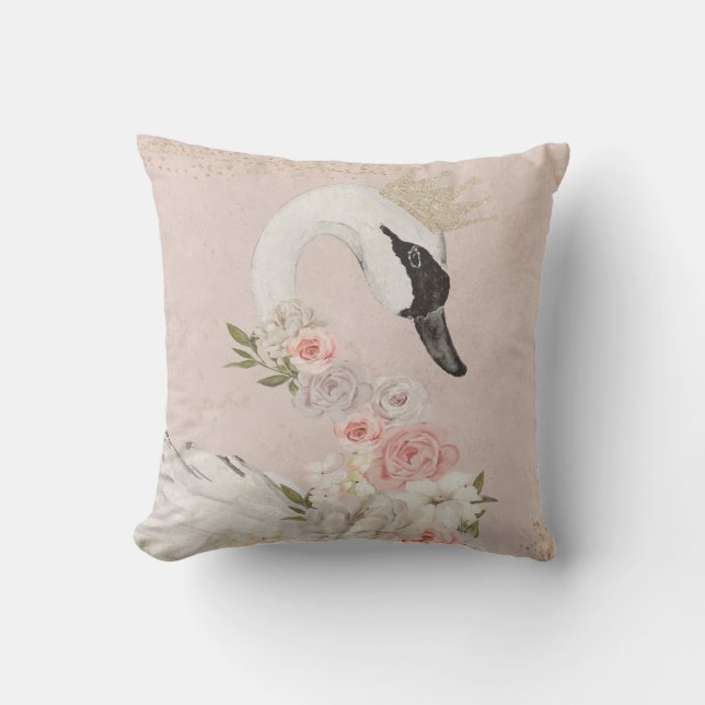 Svan Nursery Baby Nursery Peony Pillow Krona Kudde (Framsida)