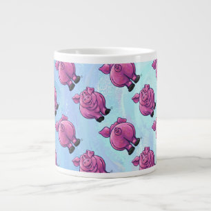 Svan och Gris Mönster Jumbo Mugg