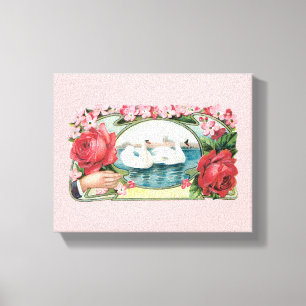 Svan och Ro Vintage Art Wrapped Canvas