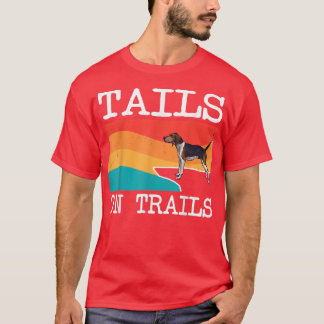 Svan on Trails Treeing Walker Coonhound Hund Funny T Shirt
