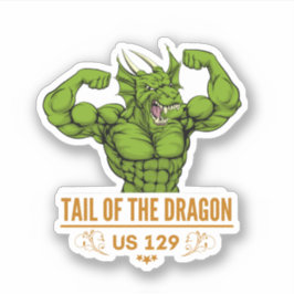 Svan på motorcykelvägen resa i Dragvagnens köldluc Klistermärken