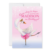 Svan på sjö-balett Andra födelsedag rosa