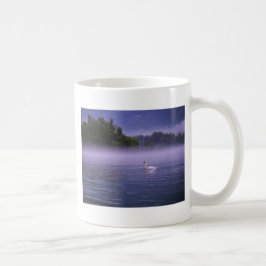 Svan på sjö kaffemugg