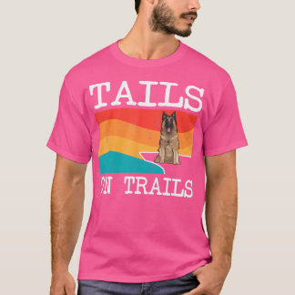 Svan på spårvagnarna Tervuren Hund Funny Hiking T Shirt