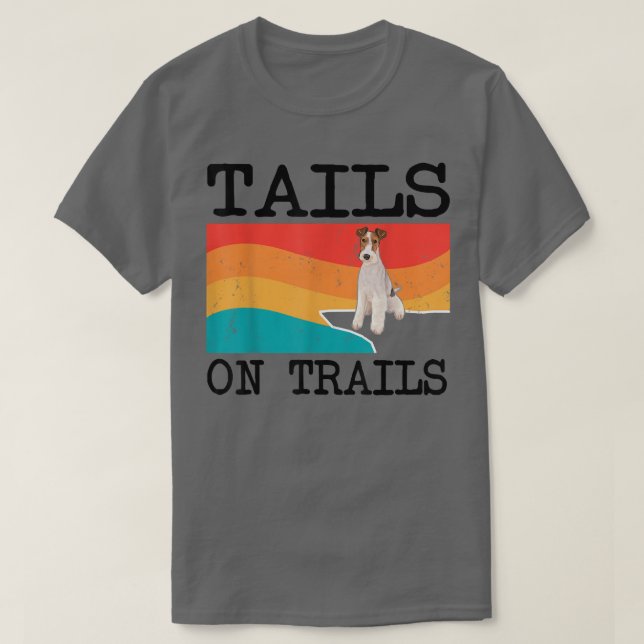 Svan på spårvagnsförslutning, Hund av Terrier Fox- T Shirt (Design framsida)