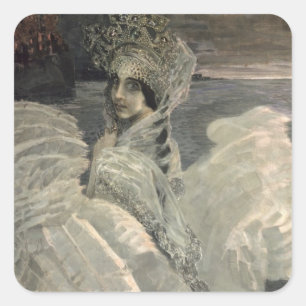 Svan Princess, 1900 Fyrkantigt Klistermärke