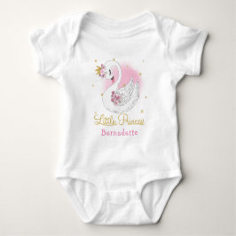 Svan Princess 1st Birthday Baby Bodykostym T Shirt