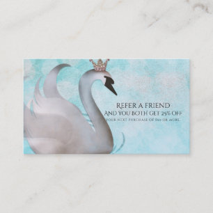 Svan Princess Fairy Tale Refer a Friend Rabattkort