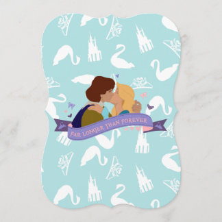 Svan Princess-födelsedagskort inbjudan