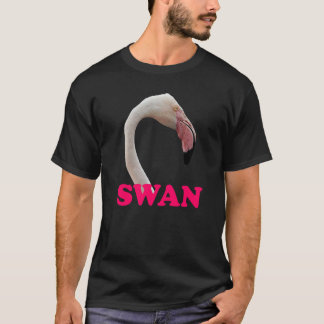 Svan Rosa Flamingo Confusion Skojjar Meme Vuxen Hu T Shirt