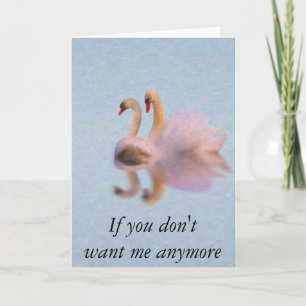 Svan Sång (anti-Valentine) Helgkort