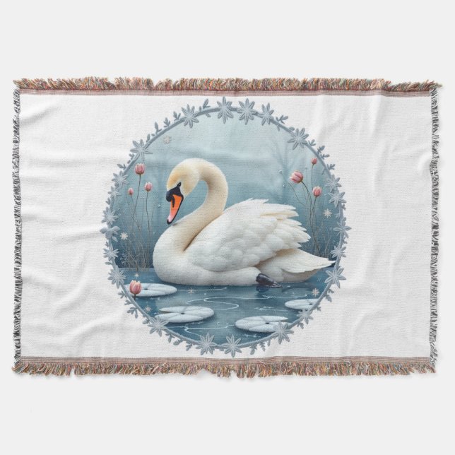 Svan Serenitet  Filt (Framsidan)