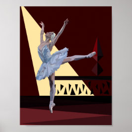 svan Sjö Ballerina Poster