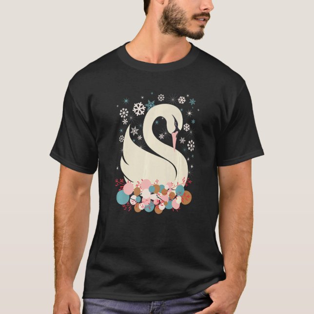 Svan Sjö Ballet 12 dagar jul Vinterkläder T Shirt (Framsida)