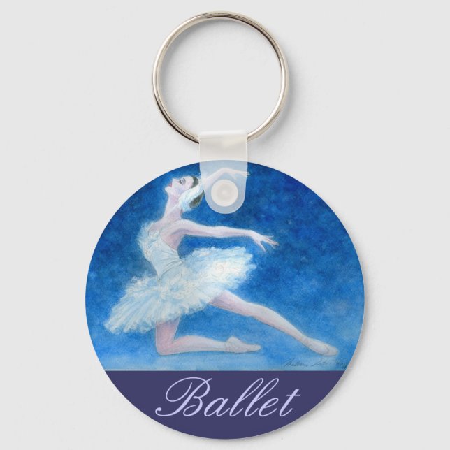 Svan Sjö Ballet Nyckelring  (Framsida)