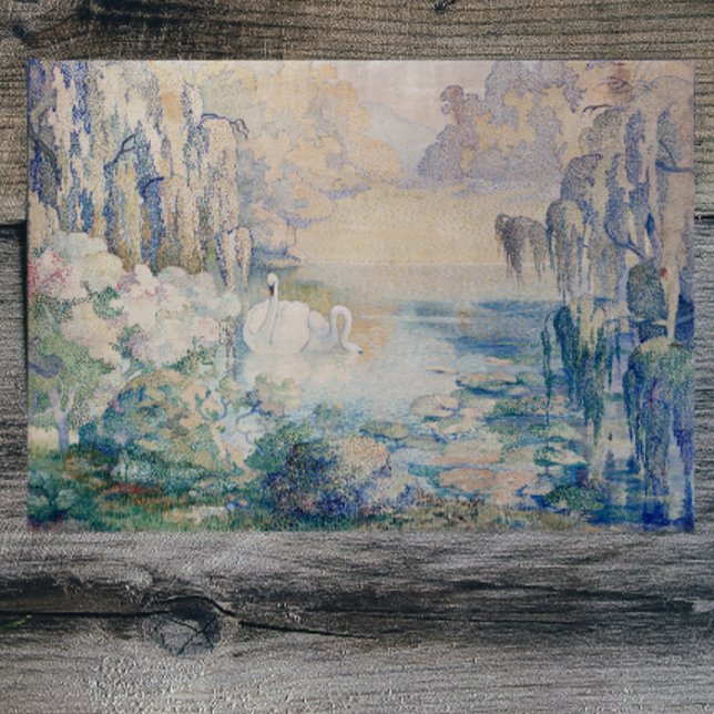 Svan Sjö Hälsningskort (Skapare uppladdad)