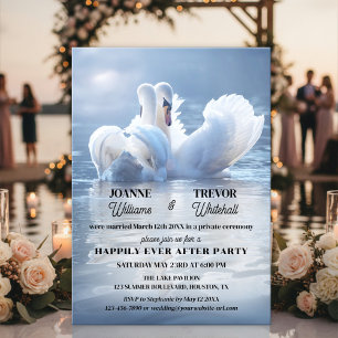 Svan Sjö Happily Ever After-fest Inbjudningar