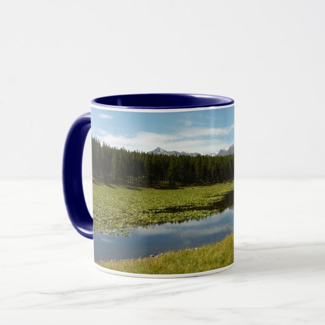 Svan Sjö I vid Grand Teton National Park Mugg (Framsida vänster)