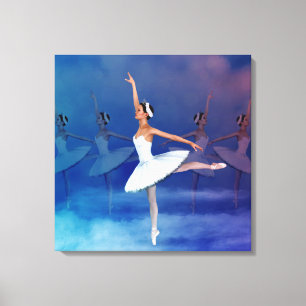 Svan Sjö Inspired Classical Ballet Scene Canvas P