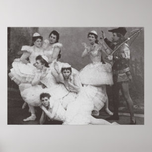 Svan sjö, Mariinsky Theatre, 1895 (b-/wfotoet) Poster