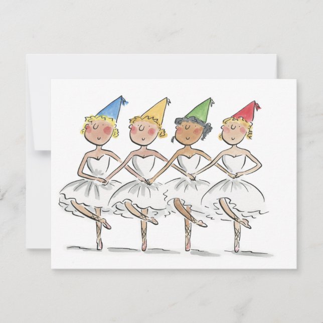 Svan Sjö Party Inbjudningar (Framsida)