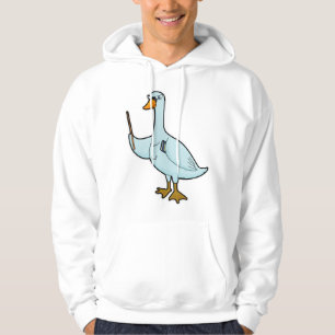 Svan som lärare med Bok och pekare Hoodie