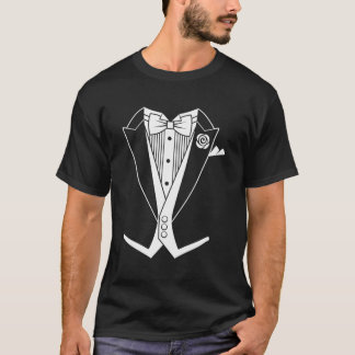 Svan Tuxedo White Tie T Shirt