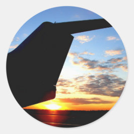 Svan Väster Runt Klistermärke