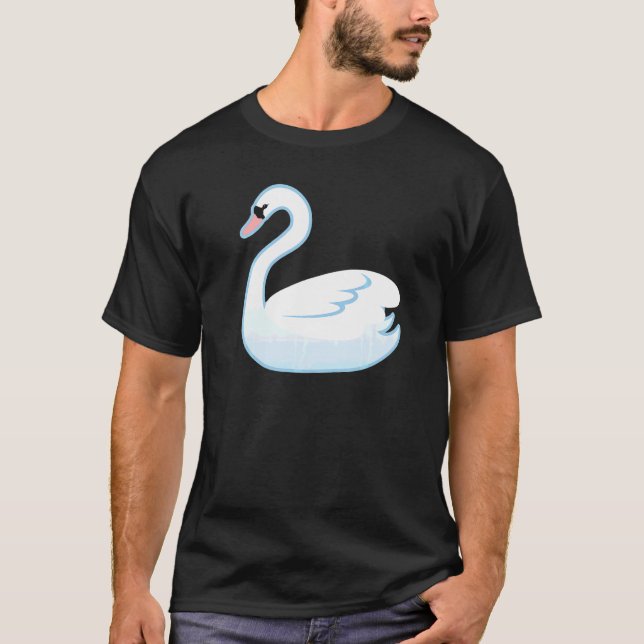 Svan Vattenfågel Kostym T Shirt (Framsida)