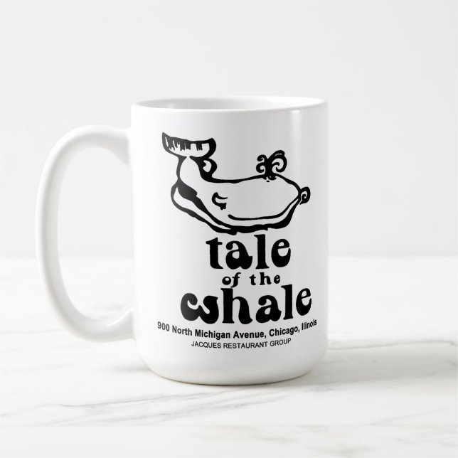 Svan vid Whale Restaurant, Chicago, Illinois Kaffemugg (Vänster)