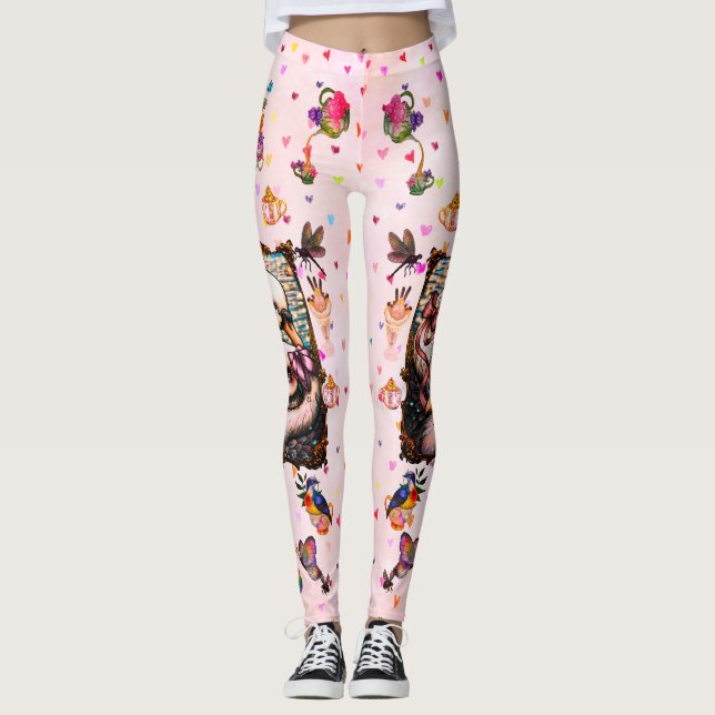 Svanälskare Leggings (Framsida)
