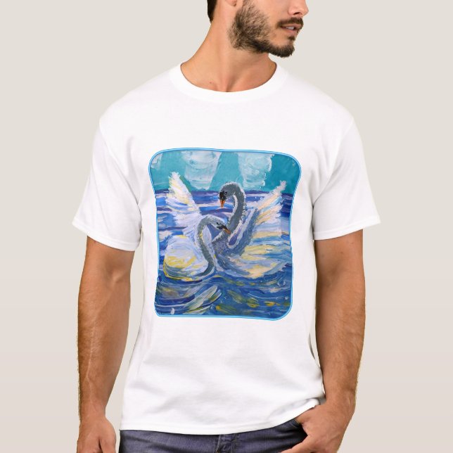 Svanar "Art by Kids" T Shirt (Framsida)