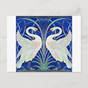 Svanar av Walter Crane Vykort