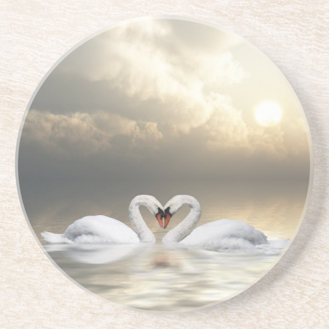 Svanar hjärta underlägg sandsten (Framsidan)