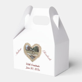 Svanar i bröllop i hjärtat presentaskar