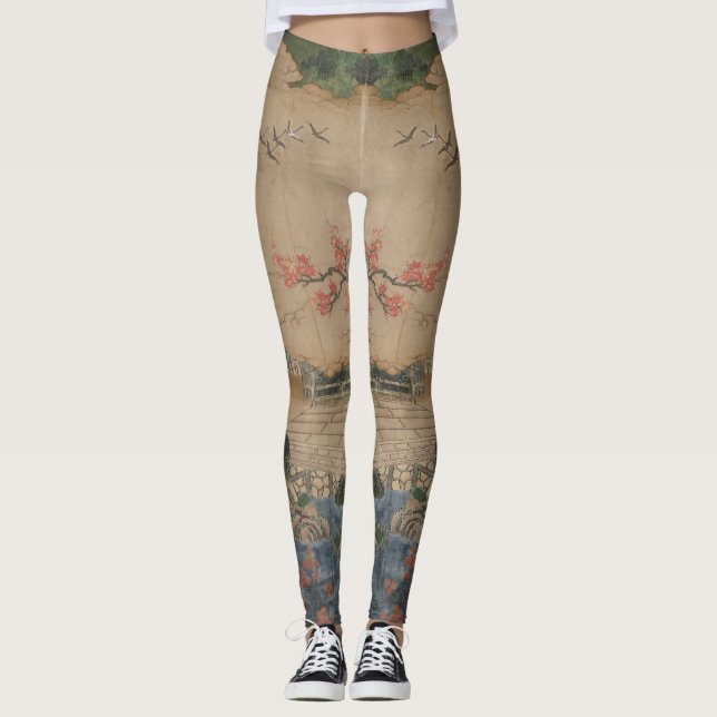Svanar i flykt leggings (Framsida)